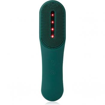 Cepillo de limpieza facial de silicona con luz LED y tratamiento rejuvenecedor
