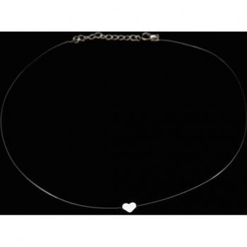 Transparent Fishing Line Square Imitation Pearl Necklace