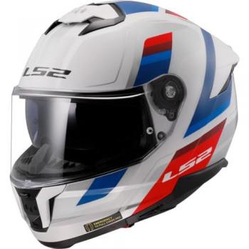LS2 FF808 Stream II Vintage Casco Integrale Bianco Blu Rosso XS