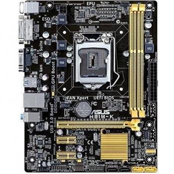 ASUS H81M-K Placa base (Socket 1150, Micro ATX / H81, 2x DDR3, PC-1600, USB 3.0, SATA3)