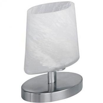 Alogena Tripla Luce 5920‑G9, nichel opaco, vetro alabastra