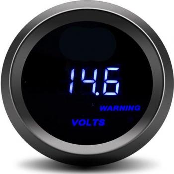 2'' 52MM Digital Multi-Function Gauge: Boost, Water Temp, Oil Temp, Volt, Tachometer, Oil Pressure, Air Fuel Ratio, Vacuum with Blue LED