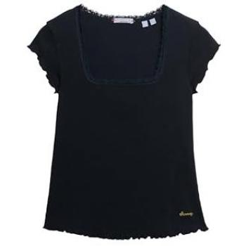 T-shirt Superdry Femme Manches Courtes Carré Bleu Chrome
