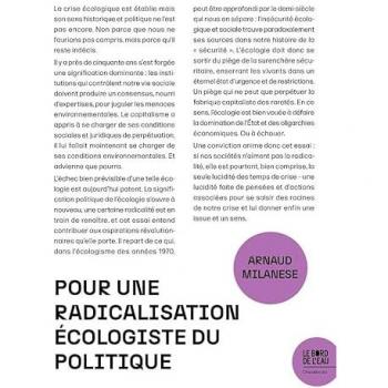 Pour Une Radicalisation Écologiste Du Politique