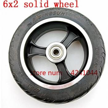 5'' solid tyre and alloy rim for Fast Wheel F0
