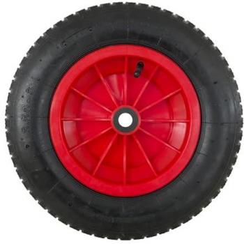Rueda per Carriola da Serra Ø 370 mm con Albero Ø 20 mm in Plastica