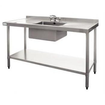 Vogue U907 24 Undercounter Single Basin with Two Drainboards