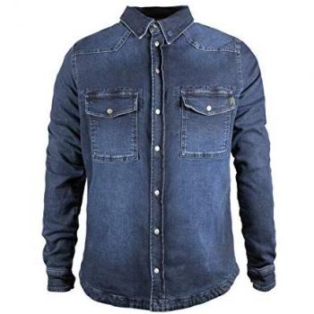 John Doe Motoshirt XTM Denim Chemise de moto Bleu taille : 2XL