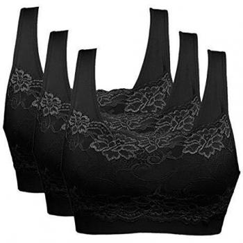 YogaFlex Lace Push‑Up Bra