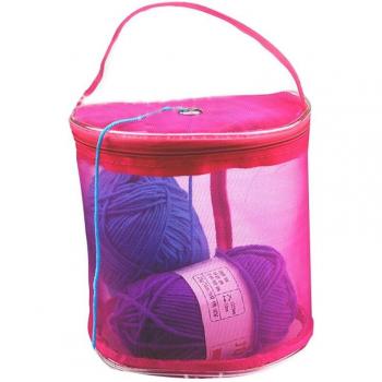 Mesh Knitting Needle and Yarn Organizer Tote