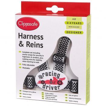 Clippasafe Designer Harness featuring Racing Driver theme
