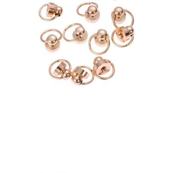 10pcs Round Head Rivet Studs for Leather Crafting