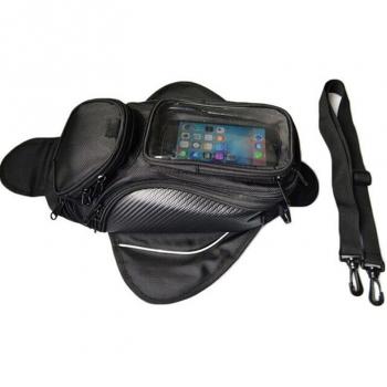 Bolsa de tanque para motocicleta con compartimento para GPS