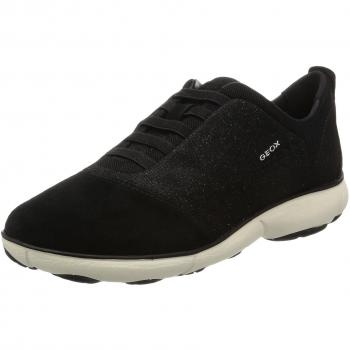 Geox D Nebula G, Baskets Femme, Noir, 37 EU
