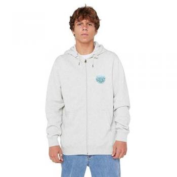 Felpa Rip Curl – Zippata, Colore Grigio, Design Icon