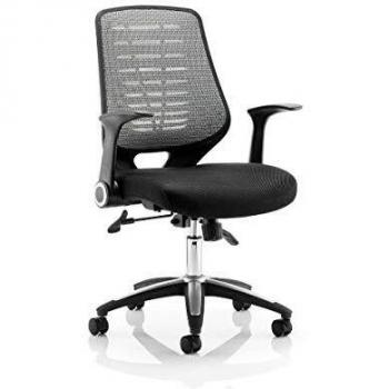 Relay Task Operator Chair Airmesh Seat Silver Back With Arms OP000116