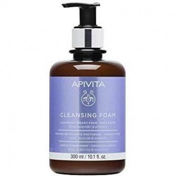 Apivita Olive Lavender Cleansing Foam for Face and Eyes 300 ml