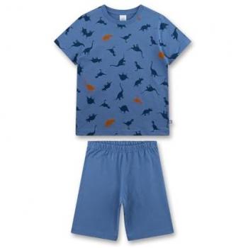 Set pyjama masculin 2 pièces (t-shirt + short) bleu SANETTA