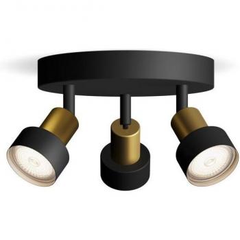 Philips Wandleuchte Conduit GU10 in Schwarz und Gold