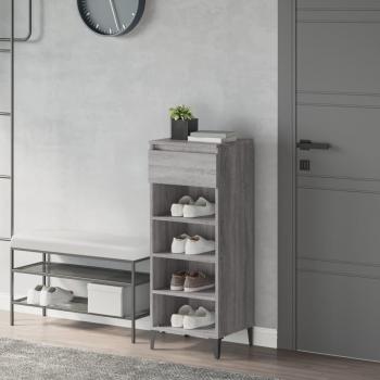 Shoe Rack 40x36x105 cm Grey Sonoma Engineered Wood vidaXL