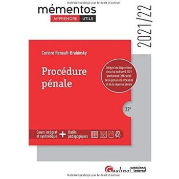 Procédure pénale: Intègre les dispositions de la loi du 8 avril 2021 améliorant l'efficacité de la justice de proximité et de la réponse pénale