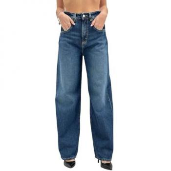 Dark Denim Icon Straight Jeans (Size 24) – Women’s Los Angeles Style