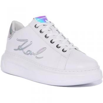 Karl Lagerfeld Kapri Signa Lace Trainer Bianco