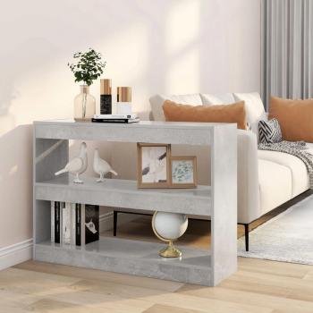 Estantería/divisor de espacios gris hormigón 100x30x72 cm Vidaxl Gris
