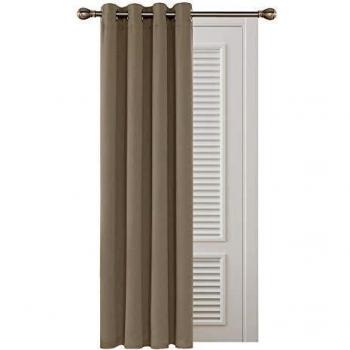 Deconovo Silver Eyelet Blackout Curtain Panel