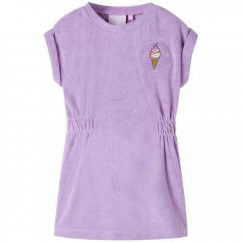 VidaXL Vestido Feminino Infantil Lilás 92