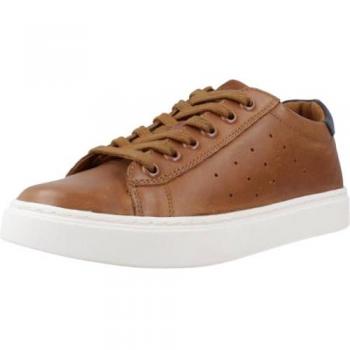 Geox Nashik A meisjes sneakers Cognac/Marineblauw