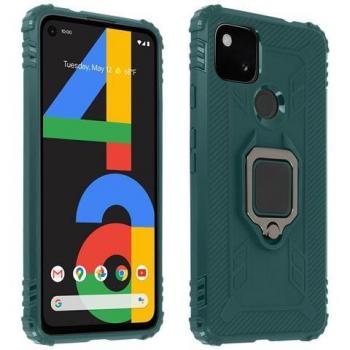 Coque de Protection Flexible pour Google Pixel 4A avec Bague