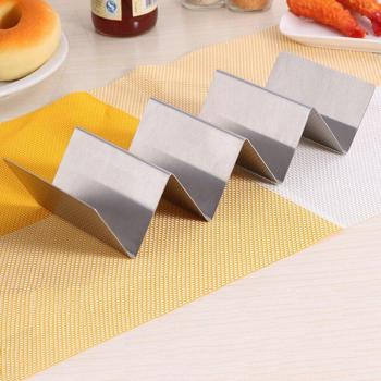 Estante para tacos de acero inoxidable