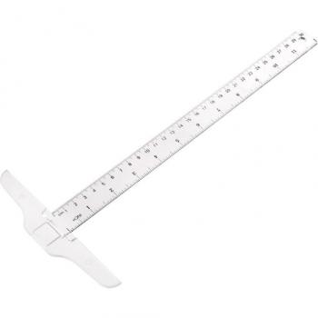 Double-Sided Metric and Inch T-Square Ruler