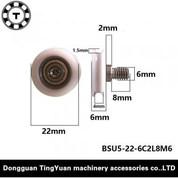 625ZZ U Groove POM Roller Bearing Pulley Set