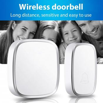 LED Flashing Wireless Doorbell with 36 Songs