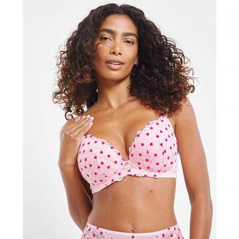 Sehnsucht-Lace-Rosa-BH – Wattiert & Herzförmig, 34F