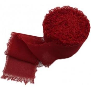 Frayed Edged Chiffon Silk Ribbon 5m x 3.8cm for Bouquets