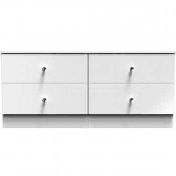 Ready-Assembled Newlyn 2U 4-Drawer Bed Box in White