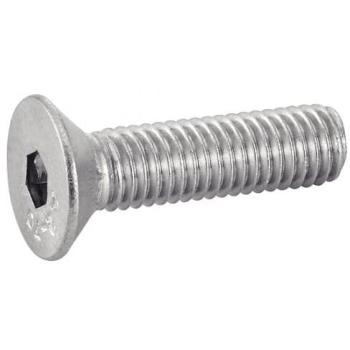 Vis à métaux en inox tête fraisée 6 pans creux, A4 ISO 10642 DIN 7991, 10 × 50 mm – lot de 50 – Act