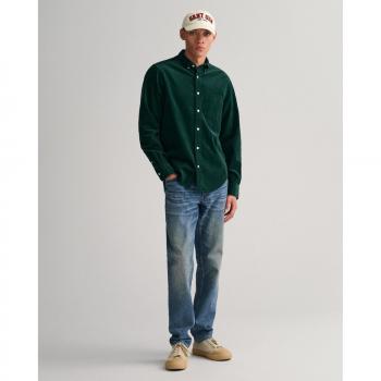 Gant camisa masculina regular fit en verde