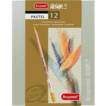 Crayon pastel Bruynzeel Design 12 Couleurs Multicouleur