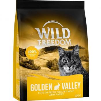 X400g Adult Golden Valley, lapin Wild Freedom Croquettes pour chat + 400g offerts !