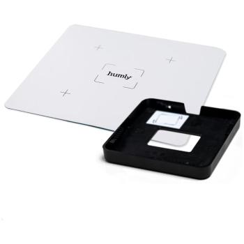 Humly Glasmontage für Raumdisplays – Transparentes Signage-Zubehör – Modern