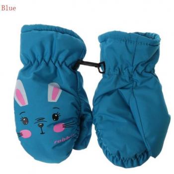 Guantes de escalada para niños, cálidos y a prueba de viento