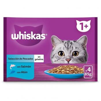 Whiskas Comida Húmeda Selección De Pescados Para Gatos 4X85 Gr