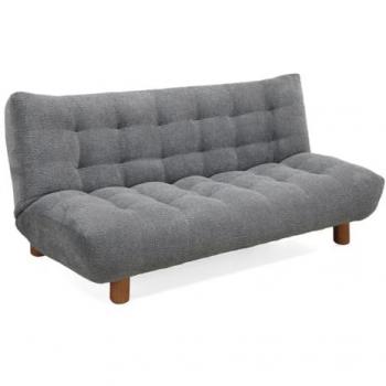 Banquette en tissu bouclette gris, convertible – VALENTIN