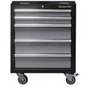 Récipient de Bureau King Tony – Mobilier Grisé à Roues, 5 Tiroirs