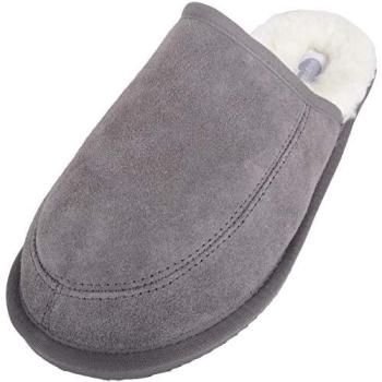 Grey Suede/Merino Wool Mule for Men – Jesse Model