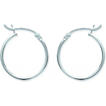 Silberne Picola-Kreolen (B9993) – 20 × 1 mm, Les Trésors de Lily